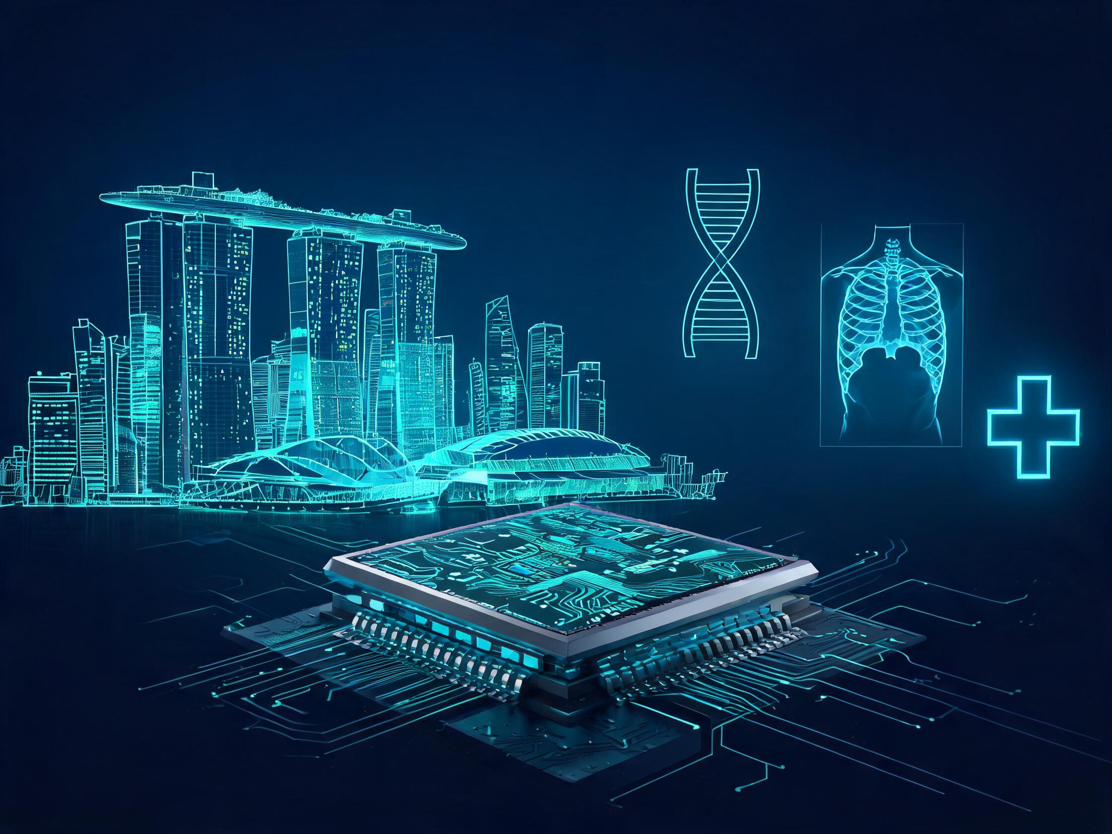 Singapore Marina Bay skyline